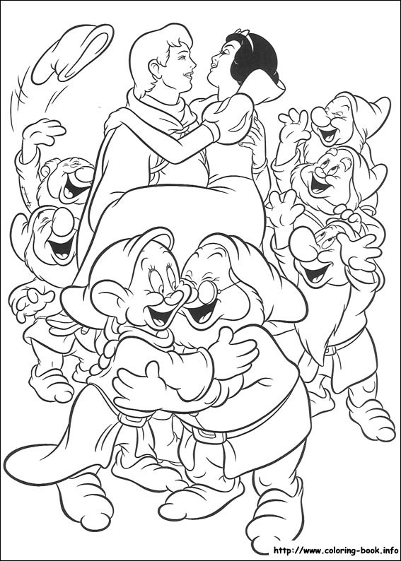 Snow White coloring picture